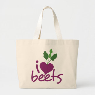 i heart beets tote bag