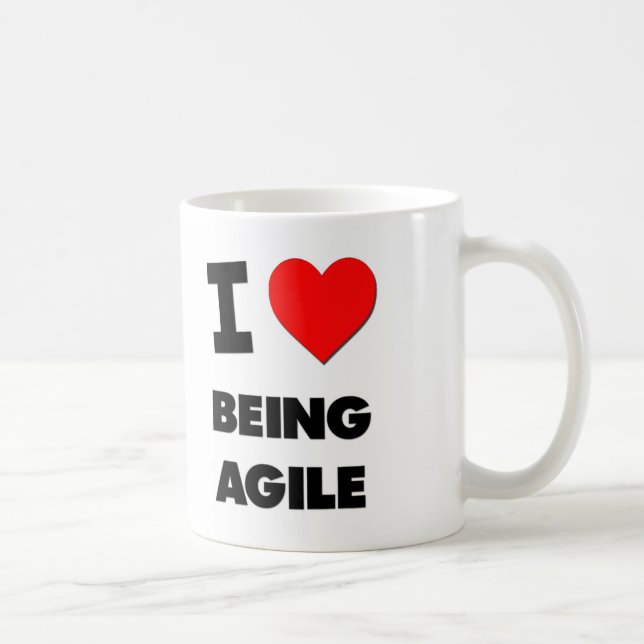 I Heart Being Agile Coffee Mug (Right)