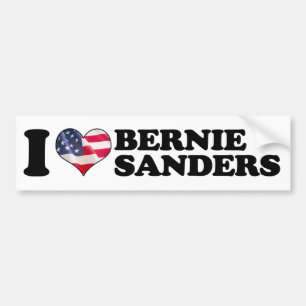 I Heart Bernie Sanders Bumper -.png Bumper Sticker