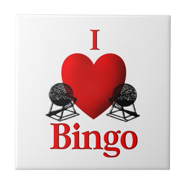 I Heart Bingo Tile (Front)