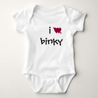i heart binky baby bodysuit