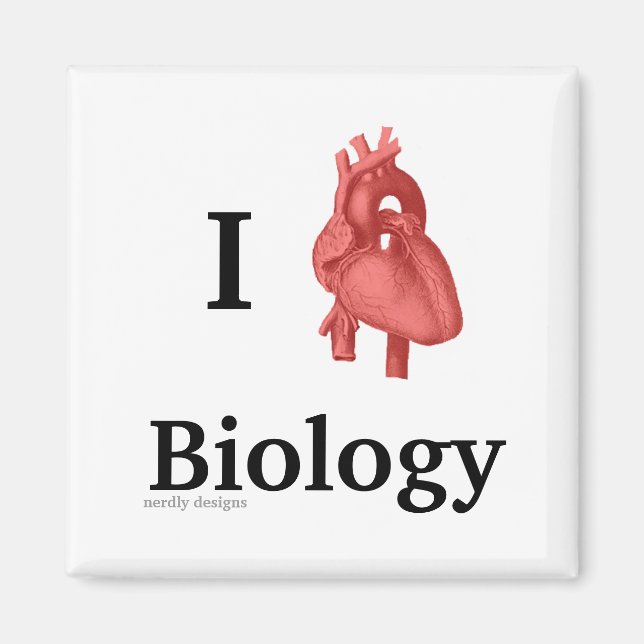 i heart biology magnet (Front)