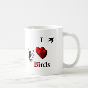 I Heart Birds Coffee Mug