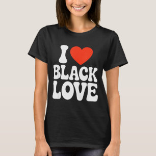 I Heart Black Love Couple Matching Couples African T-Shirt