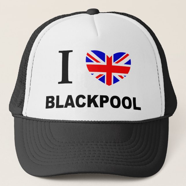 I Heart Blackpool. Trucker Hat (Front)