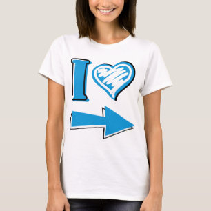 I Heart - Blue Arrow T-Shirt