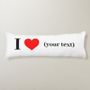 I HEART! Body Pillow - Long 20" x 54"
