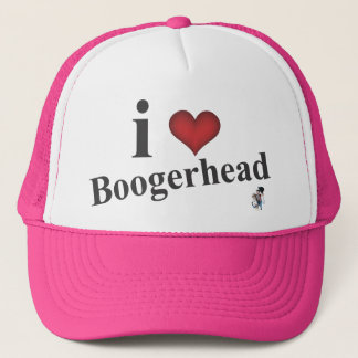 i heart boogerhead trucker hat
