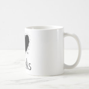 I Heart Books Coffee Mug