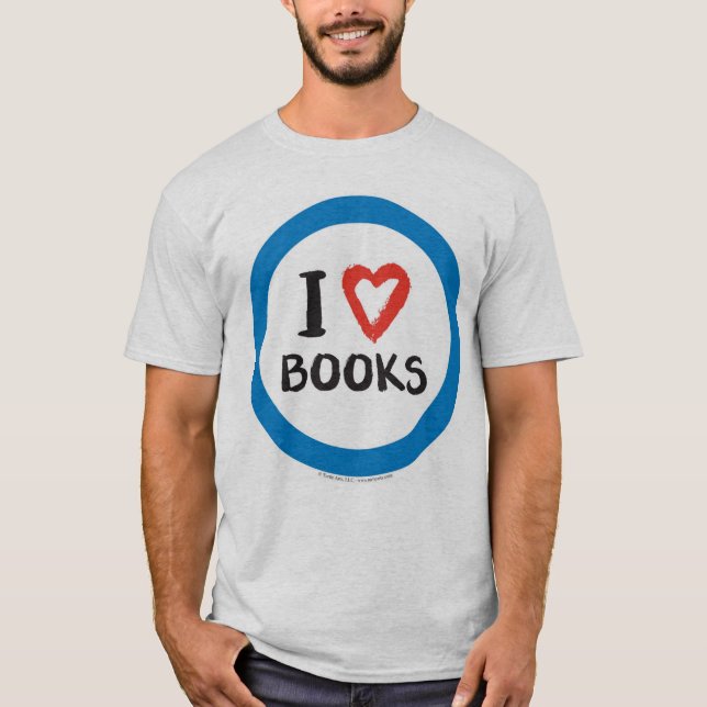 I (Heart) Books T-Shirt (Front)