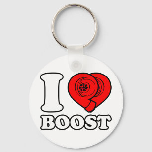 I Heart Boost Key Ring