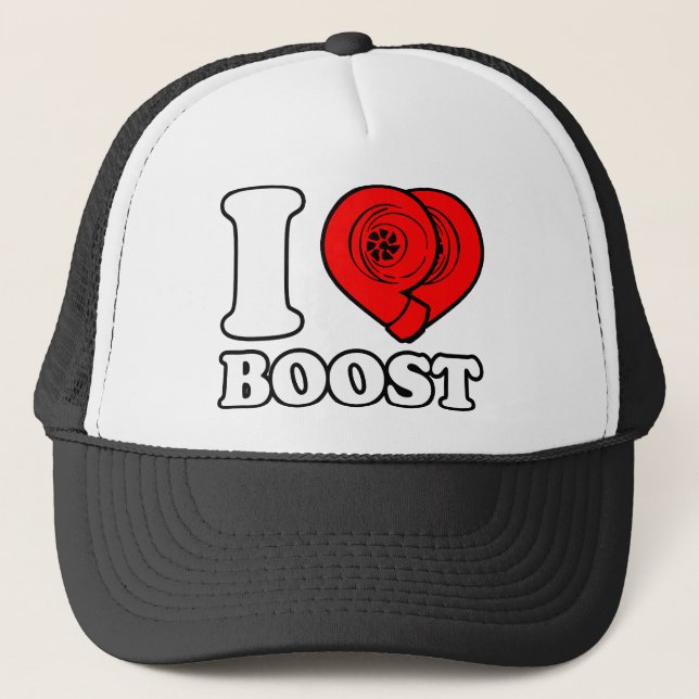 I Heart Boost Trucker Hat (Front)