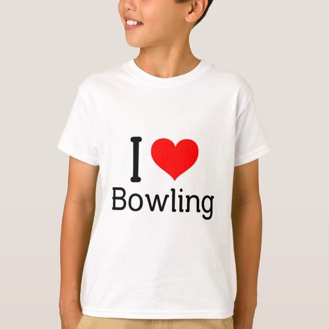 I (heart) Bowling T-Shirt (Front)