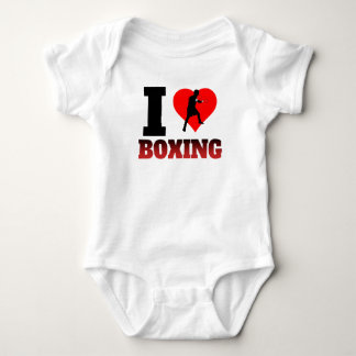 I Heart Boxing Baby Bodysuit