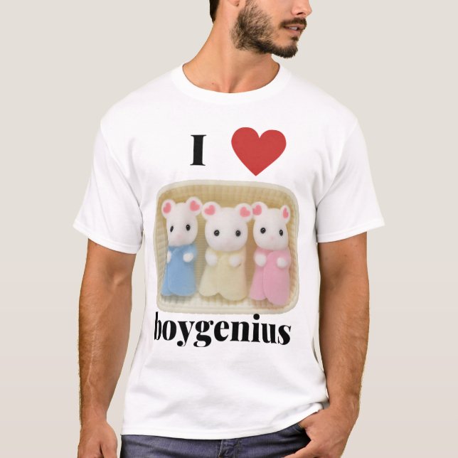 I Heart Boygenius Calico Critter Baby T-Shirt (Front)