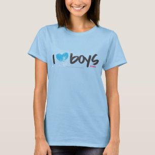 I Heart Boys Aqua T-Shirt