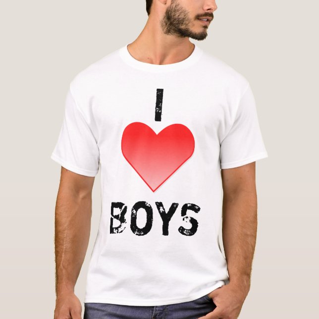 I HEART BOYS T SHIRT (Front)