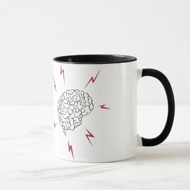 I heart BRAINS mug (Right)
