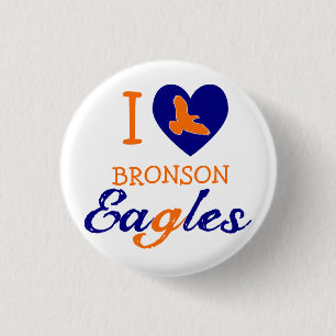 I Heart Bronson Eagles 3 Cm Round Badge