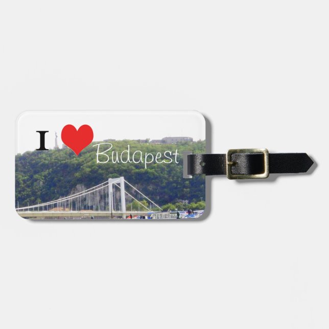 I heart Budapest Luggage Tag (Front Horizontal)