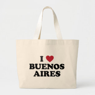 I Heart Buenos Aires Argentina Large Tote Bag
