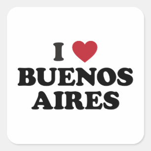 I Heart Buenos Aires Argentina Square Sticker