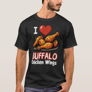 I Heart Buffalo Chicken Wings T-Shirt