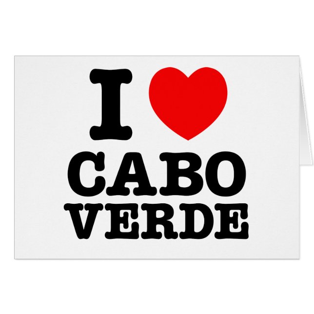 I Heart Cabo Verde (Front Horizontal)