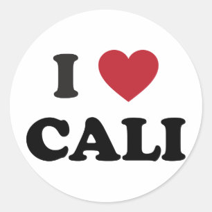 I Heart Cali Colombia Classic Round Sticker