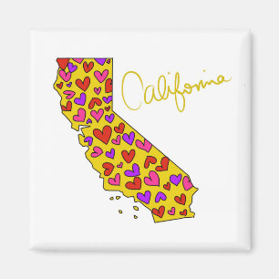 I Heart California State Magnet