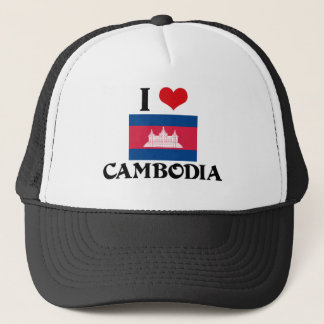 I HEART CAMBODIA TRUCKER HAT