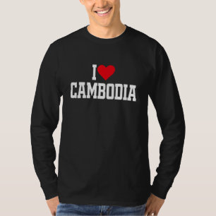I Heart Cambodia with Red heart I love Cambodia 1 T-Shirt