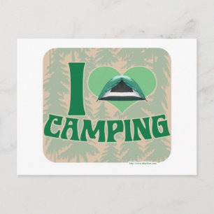 I Heart Camping Postcard