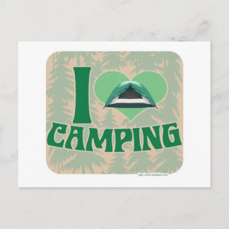 I Heart Camping Postcard