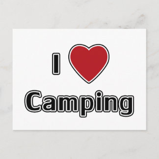 I Heart Camping Postcard
