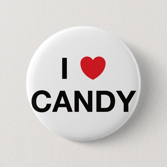 I HEART CANDY badge (Front)