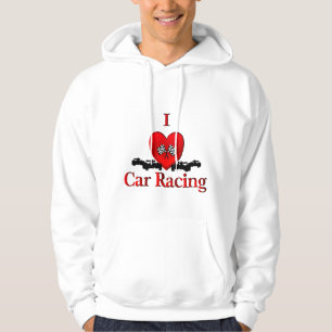I Heart Car Racing Hoodie