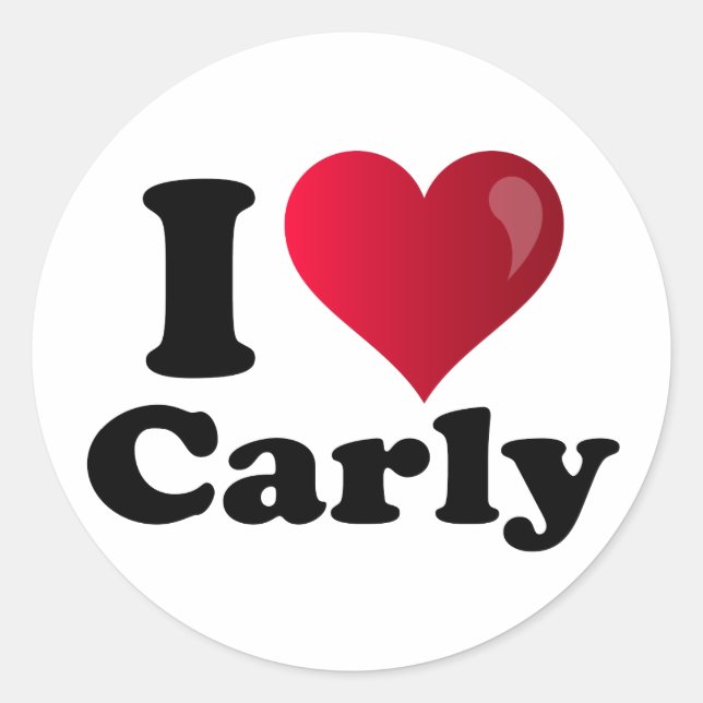 I Heart Carly Fiorina Classic Round Sticker (Front)