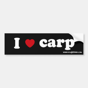 i heart carp sig bumper sticker