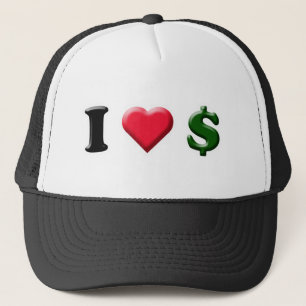 I Heart Cash Trucker Hat