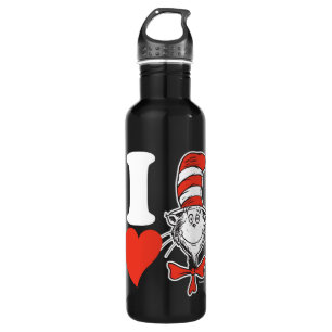 I Heart Cat in the Hat 710 Ml Water Bottle