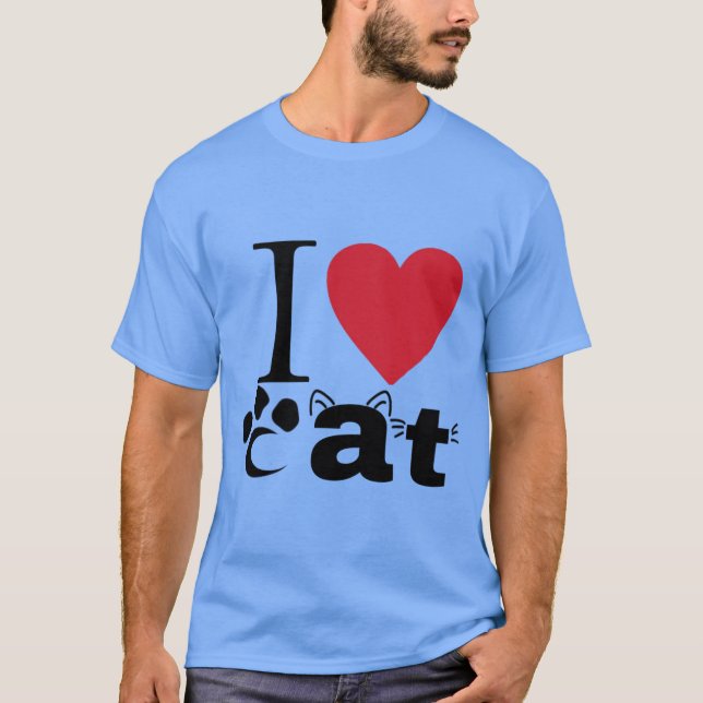 I heart cat T-Shirt (Front)