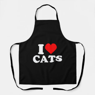 I Heart Cats - I Heart Cats I Love Cats Apron