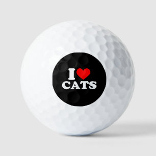 I Heart Cats - I Heart Cats I Love Cats Golf Balls