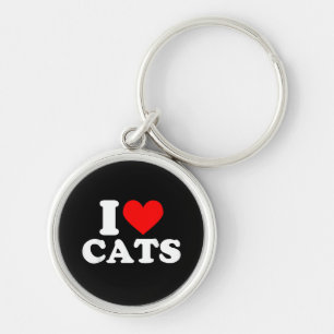 I Heart Cats - I Heart Cats I Love Cats Key Ring