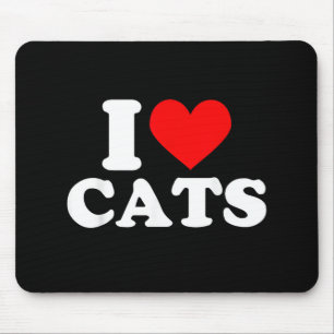 I Heart Cats - I Heart Cats I Love Cats Mouse Mat