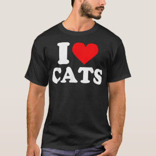 I heart cats shirt I heart cats I love cats shir
