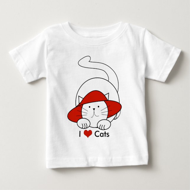 I Heart Cats T-shirt (Front)
