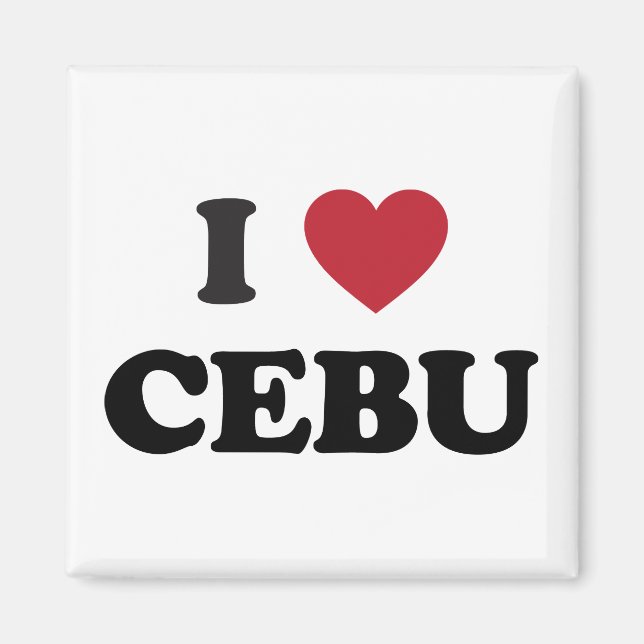 I Heart Cebu Philippines Magnet (Front)
