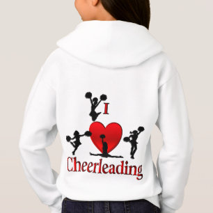 I Heart Cheerleading Back Text Front